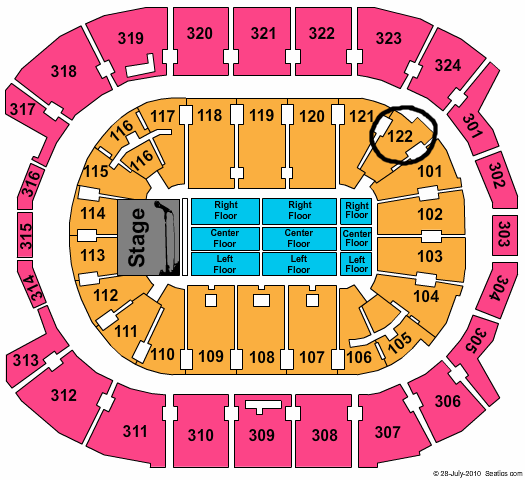 Acc Seating Chart Concert